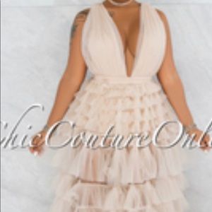 Long Sheer Bohemian Style Dress